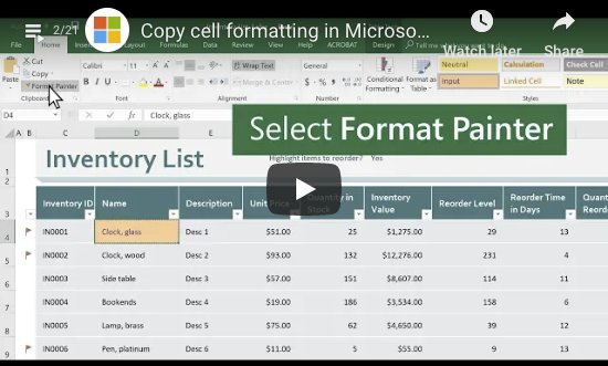 How To Copy Cell Formatting In Microsoft Excel OSG USA